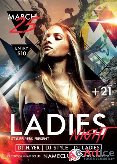 Ladies Night V18 PSD Flyer Template