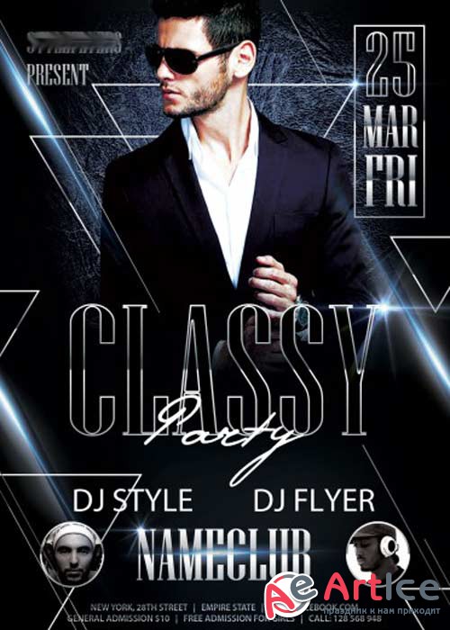 Classy Night V3 PSD Flyer Template