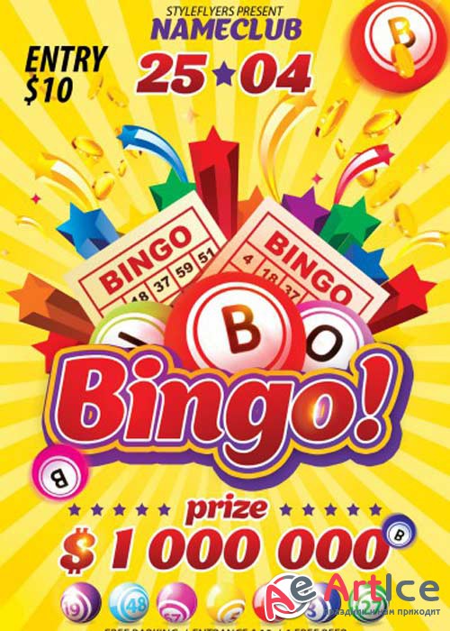 Bingo V1 PSD Flyer Template