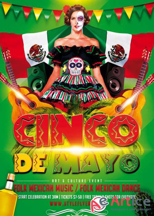 Cinco de Mayo V6 PSD Flyer Template