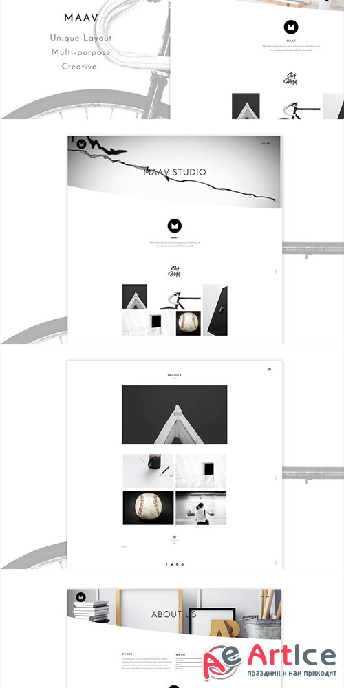 Maav - Creative WP Theme - Creativemarket 526434