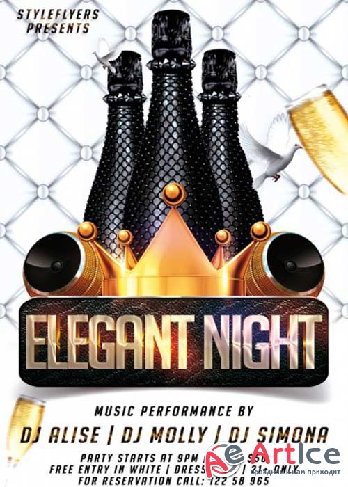 Elegant Night V3 PSD Flyer Template