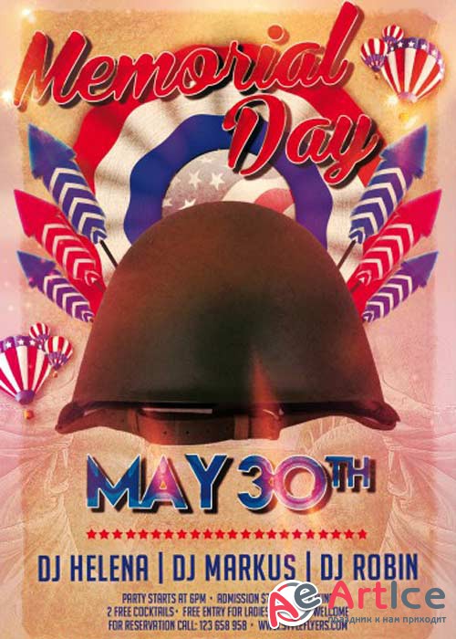 Memorial Day V3 PSD Flyer Template