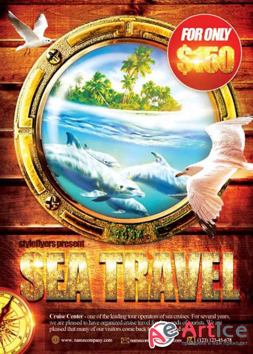 Sea Travel V2 PSD Flyer Template