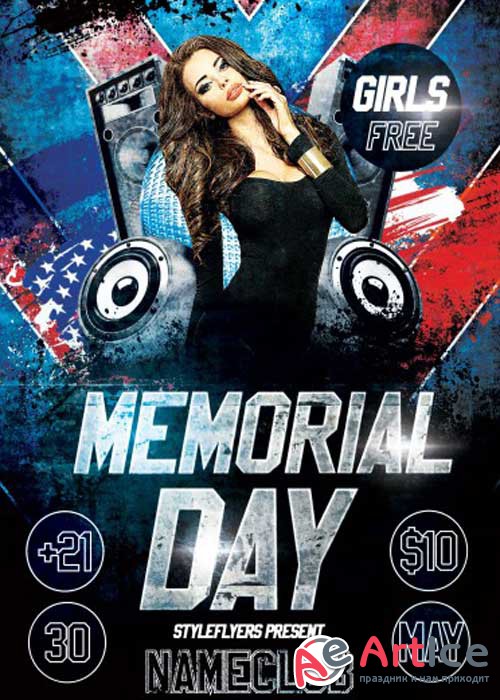 Memorial Day V7 PSD Flyer Template