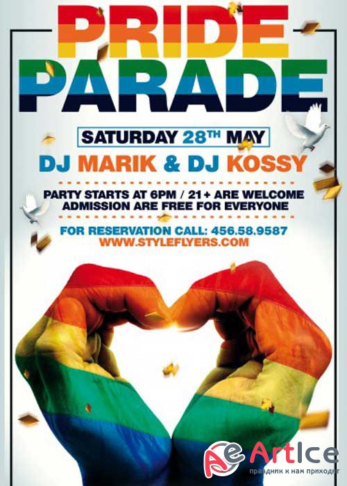 Pride Parade PSD Flyer Template