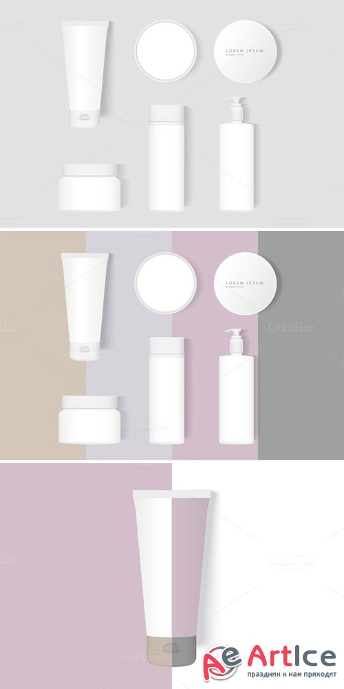 Set Cosmetics Mock-Up - Creativemarket 544707