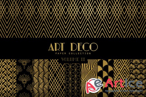 Art Deco Digital Papers Vol. 2 - Creativemarket 383979