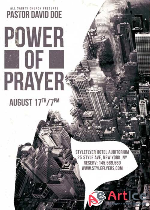 Power of Prayer PSD Flyer Template