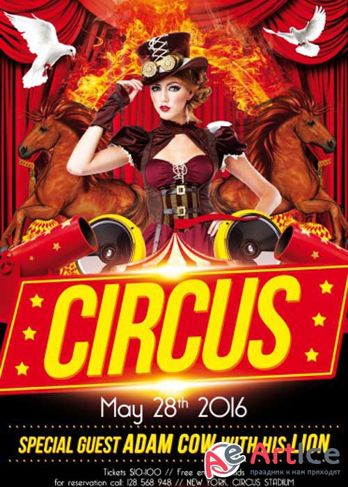 Circuse PSD Flyer Template