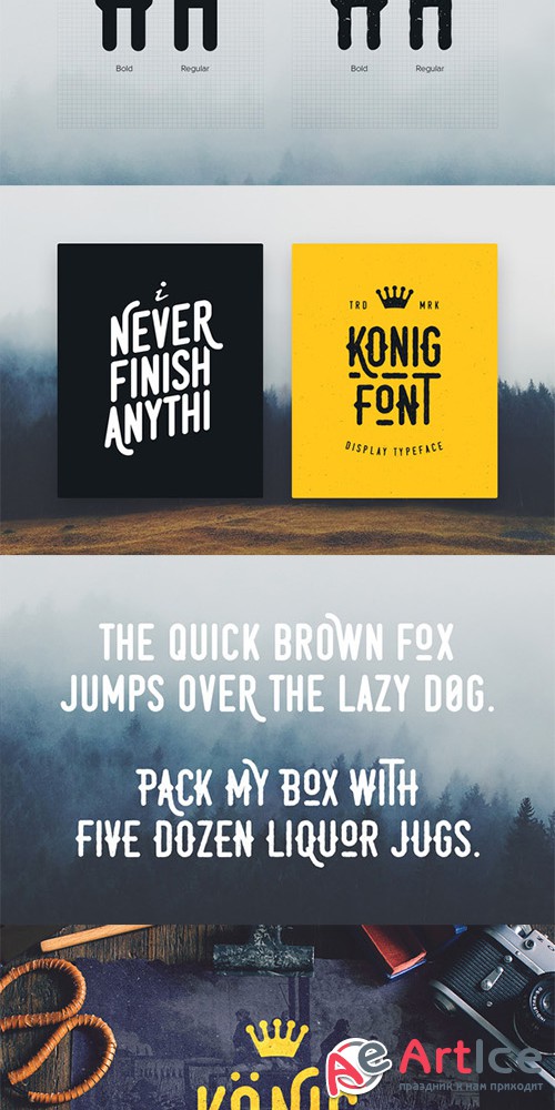 Konig Typeface - Creativemarket 329544