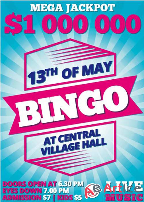 Bingo v2 PSD Flyer Template