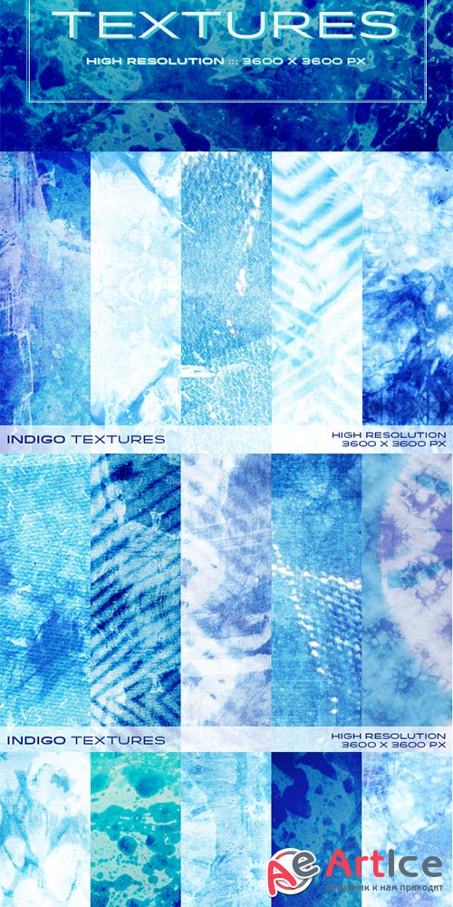 Indigo Textures - Creativemarket 81846