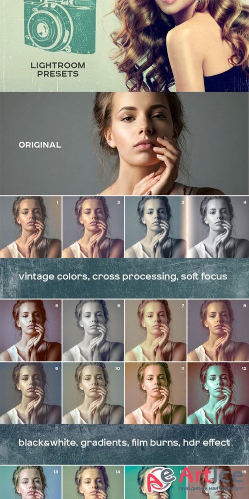 Vintage Photos Lightroom Presets Set - Creativemarket 657041