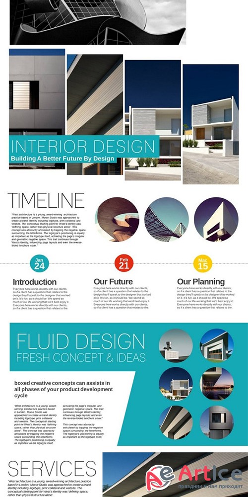 Archidesign Magazine PowerPoint - Creativemarket 92427