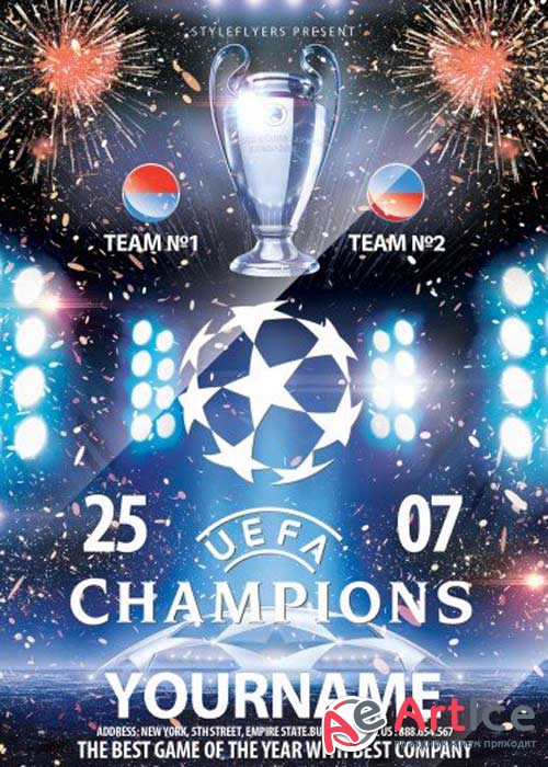 Champions V1 PSD Flyer Template