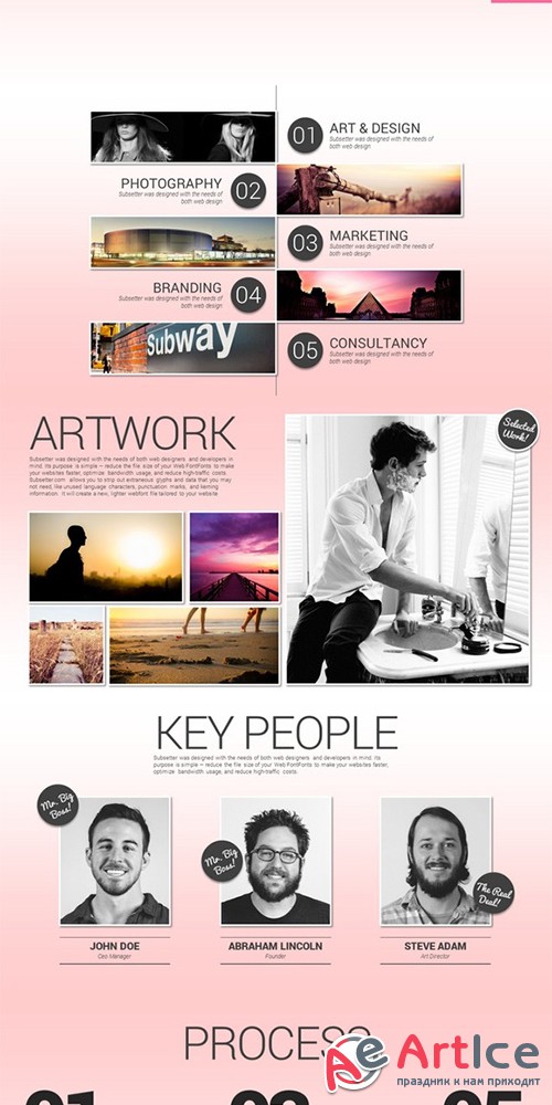 Minimalist Showcase PowerPoint - Creativemarket 59888