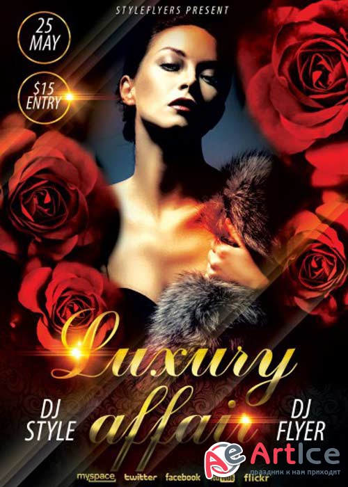 Luxury Affair PSD Flyer Template