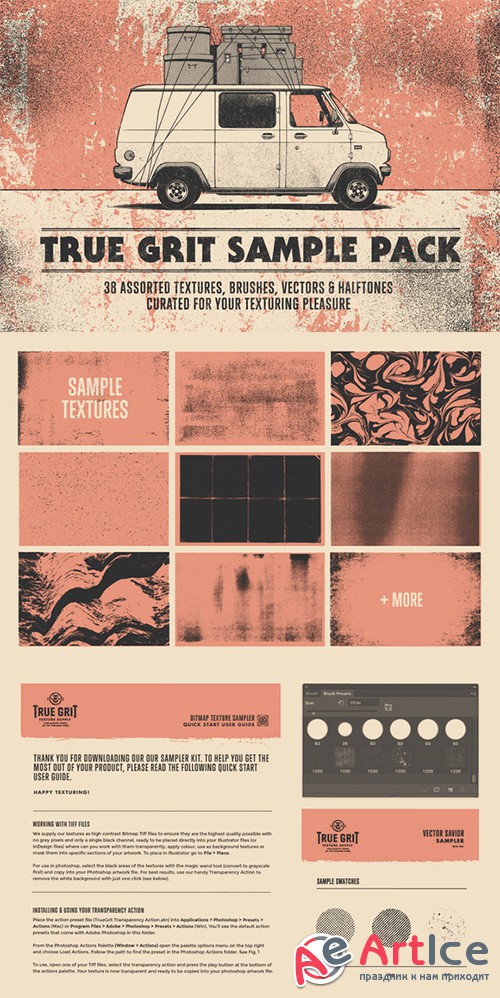 TRUE GRIT SAMPLER - Creativemarket 703986