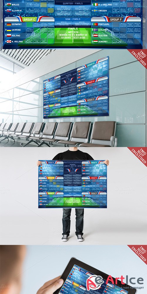 UEFA EURO 2016 Finals Schedule - Creativemarket 682986