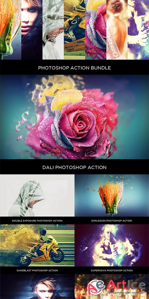 Photoshop Action Bundle - Creativemarket 683348