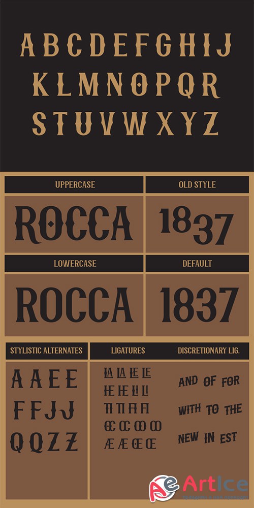 Rocca Typeface - Creativemarket 8521