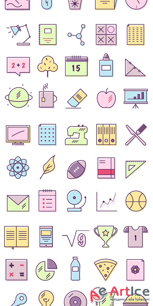 100 Education & School Icons - Creativemarket 604126