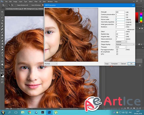 : GREYCstoration - Photoshop CC 2014 Oil Paint FREE alternative