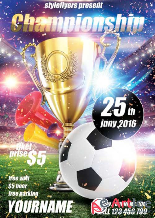 Championship V1 PSD Flyer Template