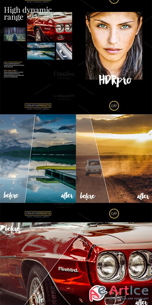 10 HDR PRO - Lightroom Presets - Creativemarket 327185