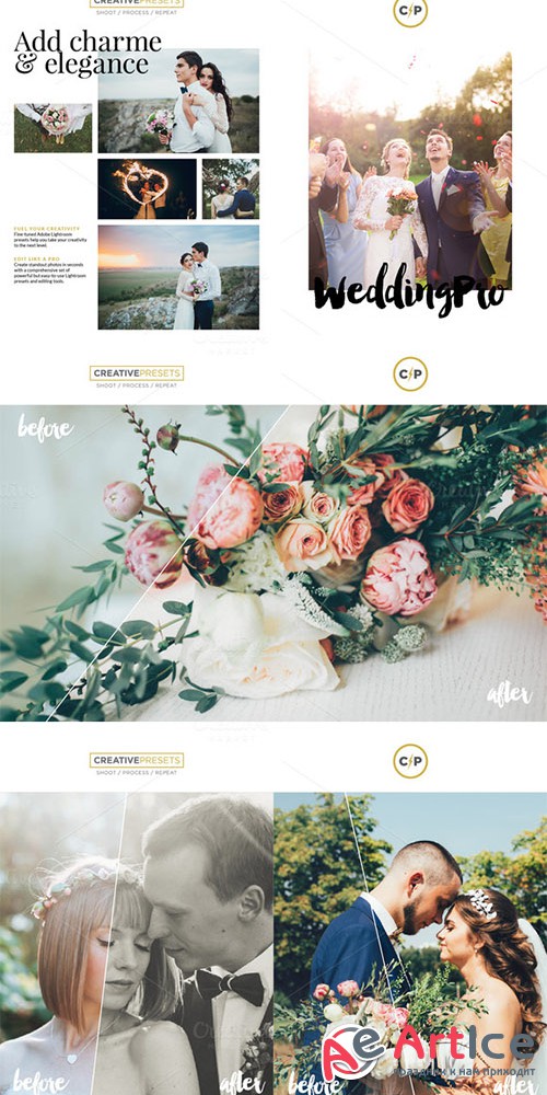 Wedding Pro 10 Lightroom Presets - Creativemarket 317766