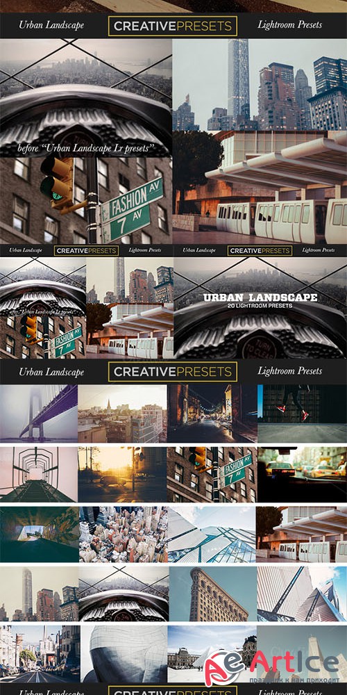 UrbanLandscape 20Lightroom Presets - Creativemarket 317476