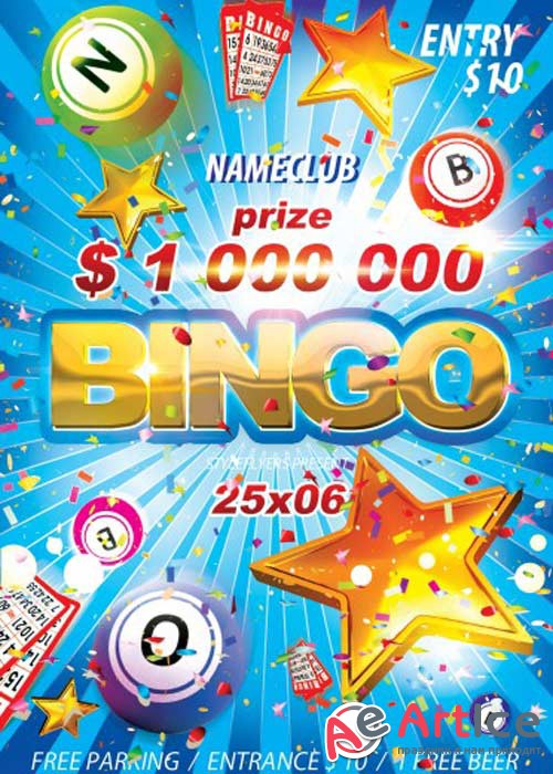 Bingo V4 PSD Flyer Template