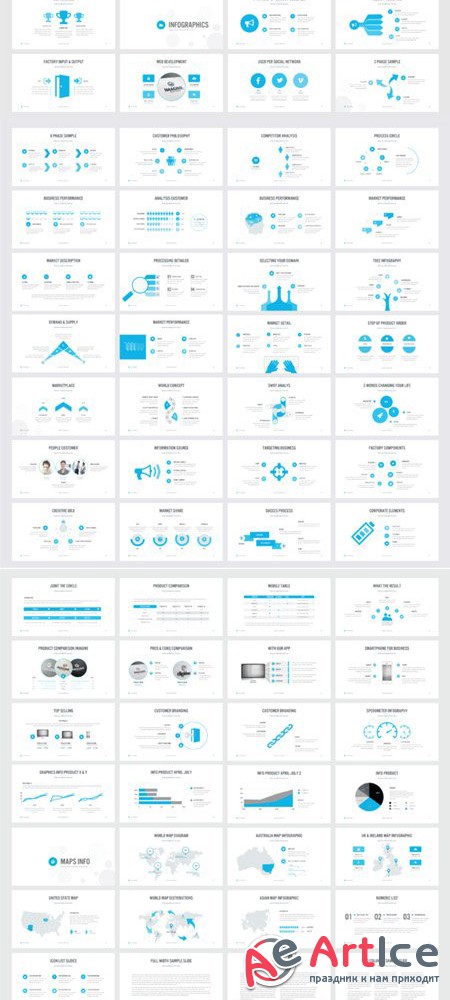 BENCHMARKING PowerPoint Template - Creativemarket 470870