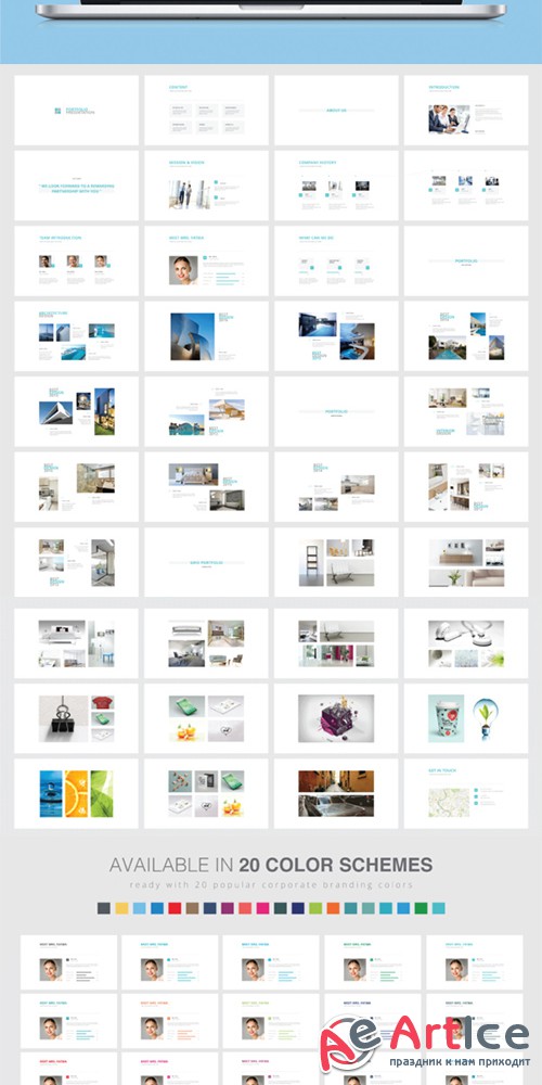 Portfolio PowerPoint Presentation - Creativemarket 408549