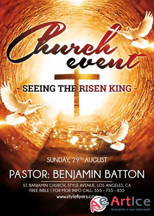 Church Event V1 PSD Flyer Template