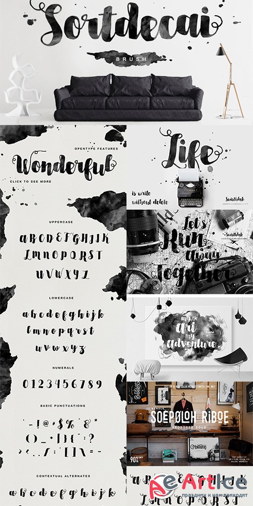 Sortdecai Brush Script - Creativemarket 186863