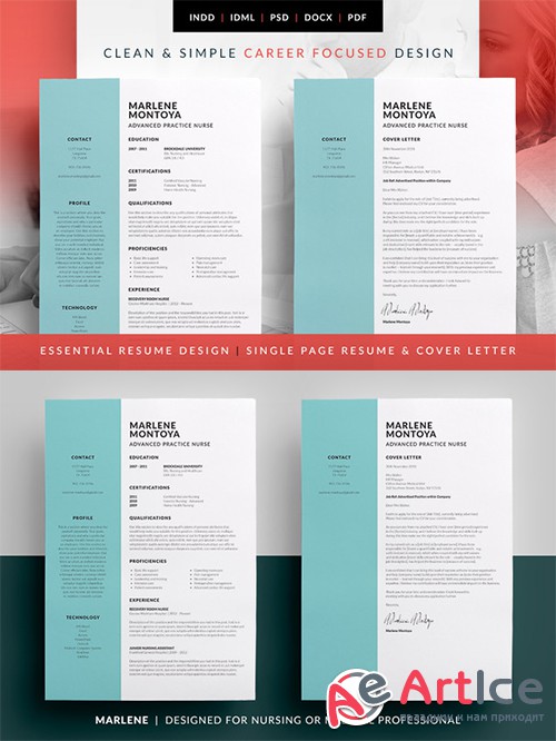 Essential Resume - Marlene - Creativemarket 584601