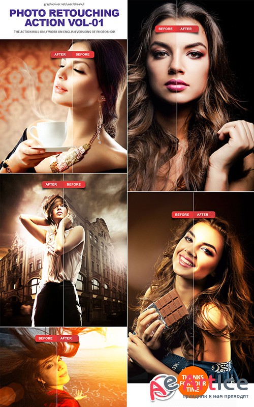 Photo Retouching Photoshop Action Vol-01 - GraphicRiver 10841230