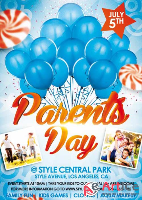 Parents Day V1 PSD Flyer Template