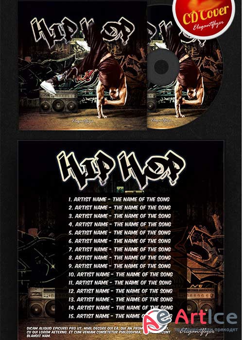 Hip Hop CD Cover PSD Template