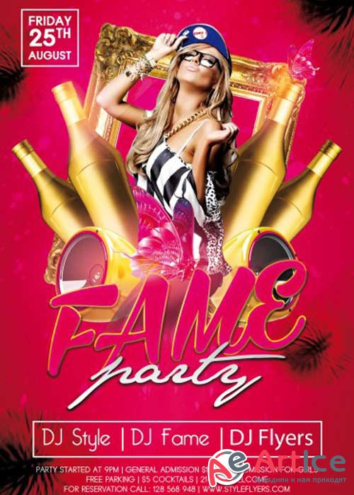 Fame PSD Flyer Template