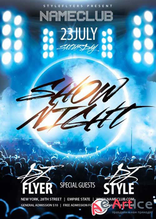 Show V5 PSD Flyer Template