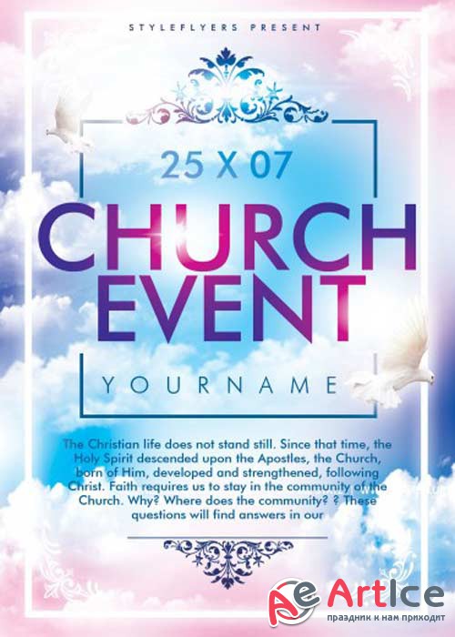 Church Event PSD V1 Flyer Template