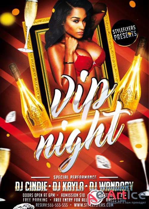 Vip Night V4 PSD Flyer Template