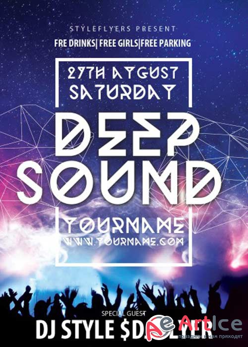 Deep Sound PSD Flyer Template