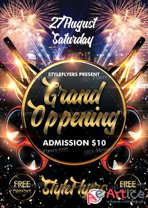 Grand Oppening PSD Flyer Template