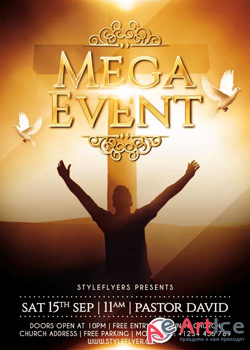 Mega Event V1 PSD Flyer Template