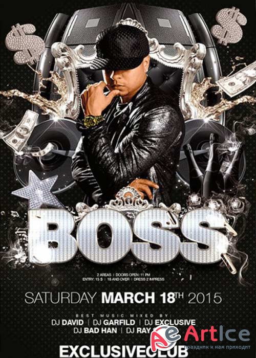 Boss Party V1 Premium Flyer Template