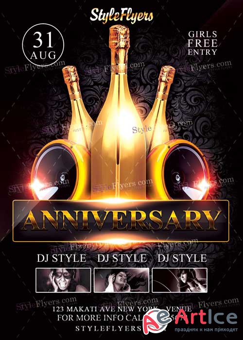 Anniversary Flyer V1 PSD Flyer Template